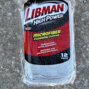 Libman high power Microfiber Cleaning Cloths - 12 Pack